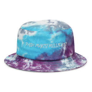 PAIN MAKES MILLIONS Tie-dye bucket hat