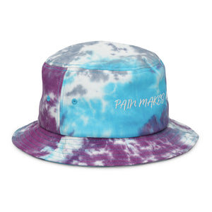 PAIN MAKES MILLIONS Tie-dye bucket hat