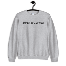 Load image into Gallery viewer, God&#39;s Plan Crewneck-BL